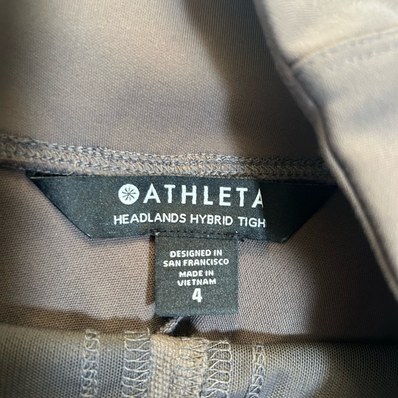 Athleta Headlands Hybrid Tight Pant in Shale (grey) size 4. Nice shape - Picture 9 of 16
